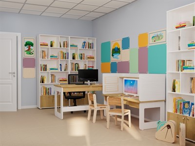 Комплект оборудования для кабинета специалиста по работе с РАС 16 м2 - фото 69800155