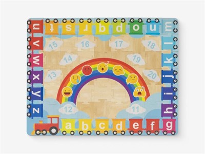 Дидактический ковёр-пазл для обучения английскому языку «Пазл пол — Радуга» - фото 69800410