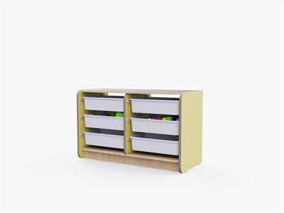 Двойной модуль для хранения игрушек из коллекции мебели «НЕГА» - фото 69800420