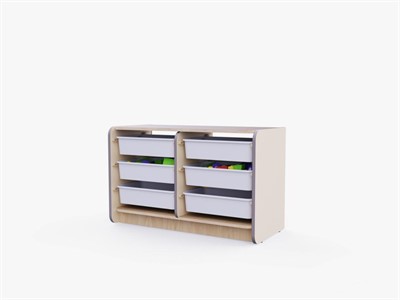 Двойной модуль для хранения игрушек из коллекции мебели «НЕГА» - фото 69800421