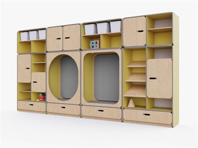Детская стенка с местом для хранения и зонами отдыха из коллекции «НЕГА» - фото 69800460