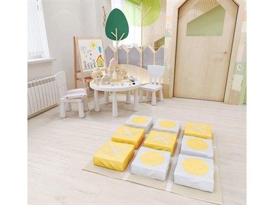 Мягкий развивающий модуль «Крестики-нолики» - фото 69800606