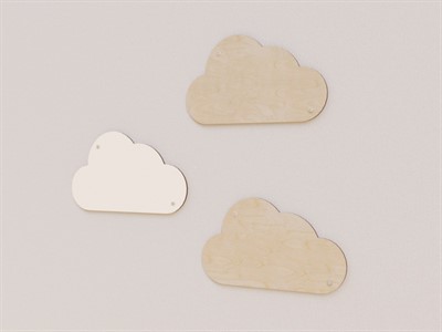 Декоративные настенные панели «Облака» (3 шт.) - фото 69801368