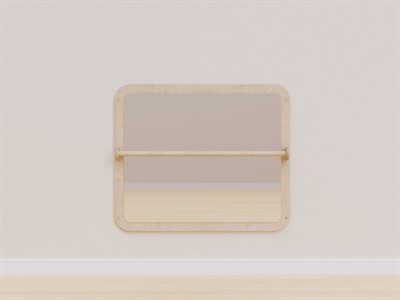 Безопасное зеркало с поручнем «Загляденье» - фото 69801370