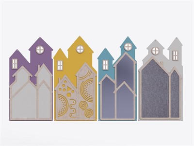 Набор настенных панелей «Домик» (4 шт.) - фото 69801384