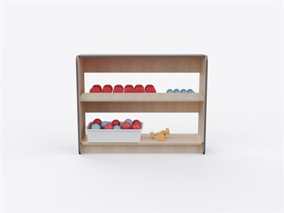 Стеллаж с бортиком из коллекции «НЕГА» (1088х885х350) - фото 69801953