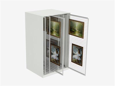 Стеллаж с сетками для хранения экспонатов - фото 69803086