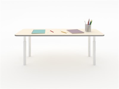 Прямоугольная парта из коллекции «НЕГА» с телескопическими ножками - фото 69804328