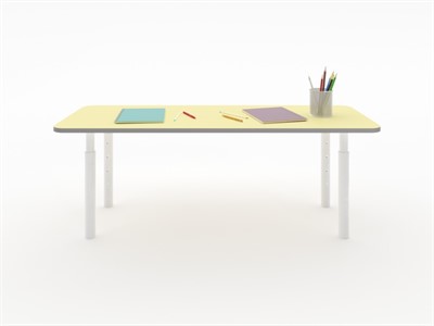 Прямоугольная парта из коллекции «НЕГА» с телескопическими ножками - фото 69804329