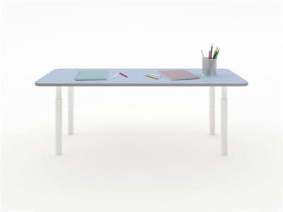 Прямоугольная парта из коллекции «НЕГА» с телескопическими ножками - фото 69804330