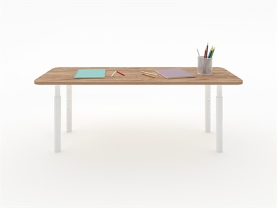 Прямоугольная парта из коллекции «НЕГА» с телескопическими ножками - фото 69804331