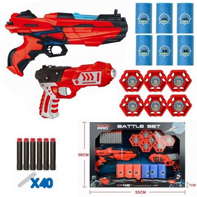 Бластер FJ8911 с безопасными пулями, в коробке - фото 69813354