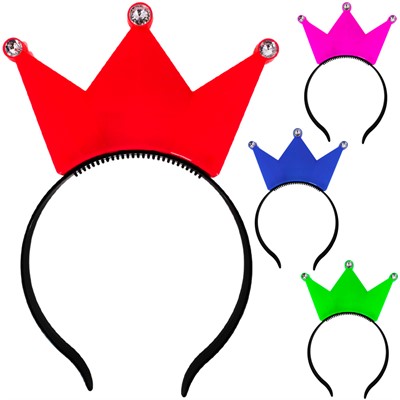 Ободок новогодний корона 141V-64 свет. СТОК - фото 69813955