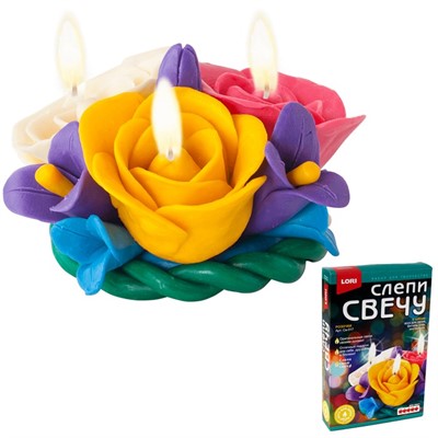 Набор для творчества Слепи свечу Розочки Св-017 Lori - фото 69816031