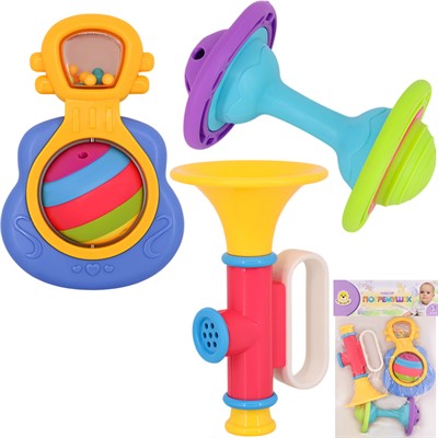 Набор погремушек Levatoys MK8410A-4 в пак. - фото 69820030