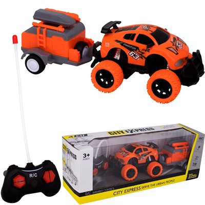 Машина на радиоуправлении HT323 с прицепом в кор. - фото 69823467