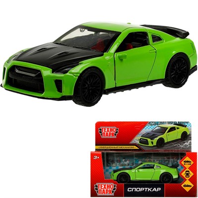 Модель 2001C106-R СПОРТКАР, 12 см, двери, багаж., инерц Технопарк  в коробке - фото 69824139