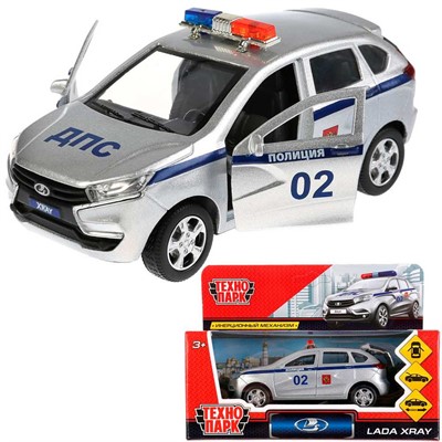 Модель XRAY-POLICE LADA XRAY Технопарк в коробке - фото 69824631