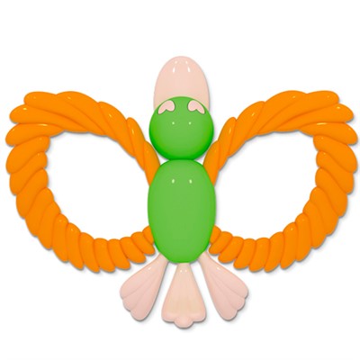 Погремушка прорезыватель Птичка 02181 - фото 69826421