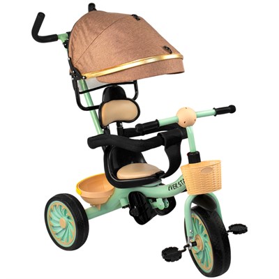 Велосипед трехколесный Зеленый FG240528313L-2 колеса ЭВА 12"/10" - фото 69827803