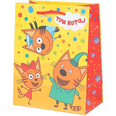 Пакет Чудо праздник гланцевый m 18*23*10 см Три Кота PM-123131-TC - фото 69828492