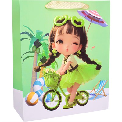 Пакет 26*12*32 см Девочки 141V-1014 - фото 69829177