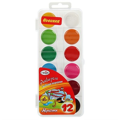 Акварель 12 цв. Мультики 211046_12 /ГАММА/ б/к - фото 69830321