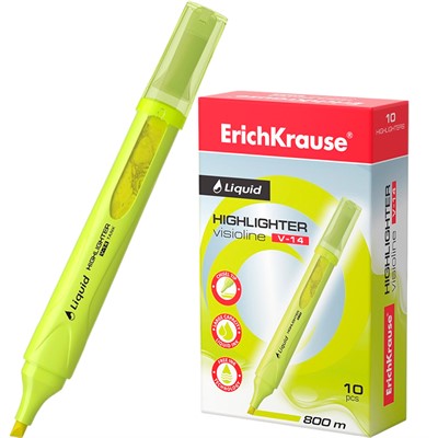 Текстовыделитель желтый Liquid Visioline V-14 Neon 56027 /Erich Krause/ - фото 69832961