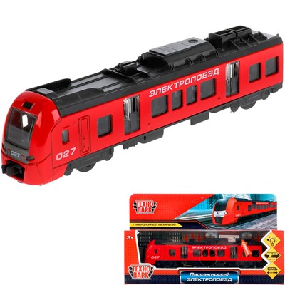 Модель ELTRAIN-17SL-RD РЖД Электропоезд 17см Технопарк  в коробке - фото 69833399