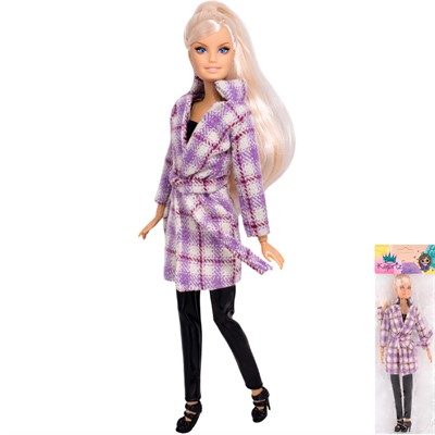 Кукла Miss Kapriz MK612 в пальто в пак. - фото 69835358