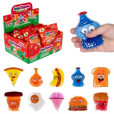 Игрушка антистресс АКВАТУБИКИ перебирайка Фаст Фуд Т25843 1TOY - фото 69836384