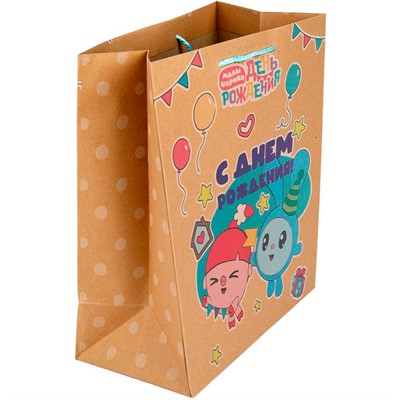 Пакет Чудо праздник крафт l, 26*32*10 см PKL-118588-ML - фото 69836807