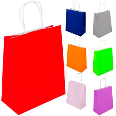 Пакет 22х27х11см однотонный цвета в ассорт. 141V-917 - фото 69837594