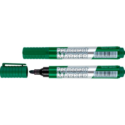 Маркер зеленый перманентный  89936 - фото 69837740