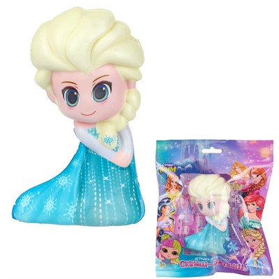 Игрушка антистресс Сквиш малыш, девочка в голубом платье Супер Жим JN-SFP-FRZ01-RU - фото 69838466