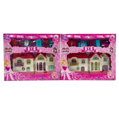 Дом BS868-9B Замок с аксесс. в кор. - фото 69838597