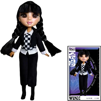 Кукла Glam Core Венди Gothic Core в брюках 27см Funky Toys GC2510 - фото 69839171