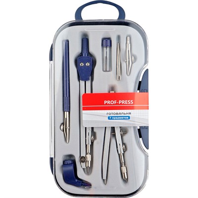 Готовальня 7 предметов ГТ-0751 - фото 69850003