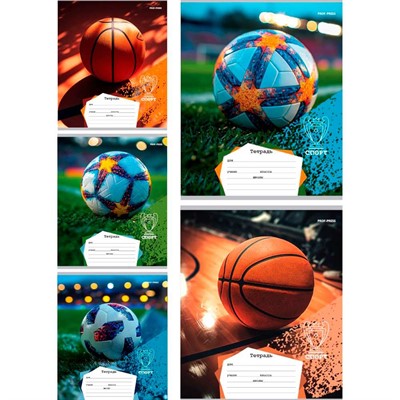 Тетрадь 18 л. клетка РАЗНЫЕ МЯЧИ-2 18-4313 - фото 69850082