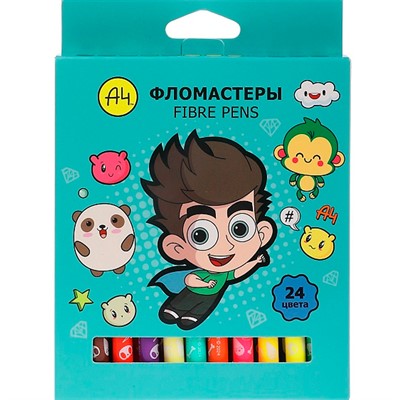 Фломастеры 24 цв. "ECO" Влад А4 087483 - фото 69850498