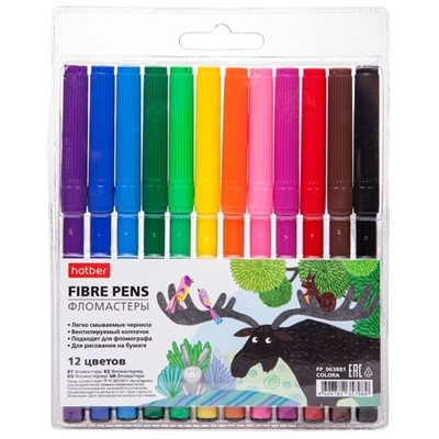 Фломастеры 12 цв. COLORA FP_063881 Hatber - фото 69850716