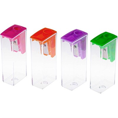 Точилка TOWER Цветная с контейнером -Ассорти- 4 цв BS_047490 Hatber - фото 69850851