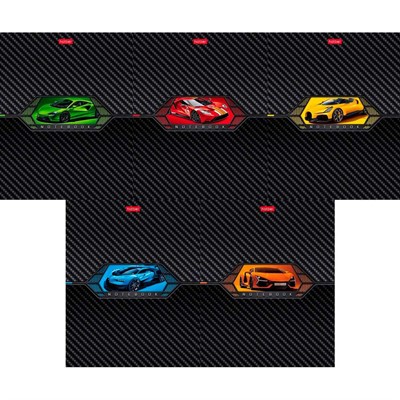 Тетрадь 48 л. клетка AutoCarbon 48Т5вмВ1 Hatber - фото 69850892