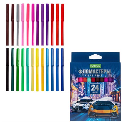 Фломастеры 24 цв. ECO Дрифт 089909  Hatber - фото 69851135