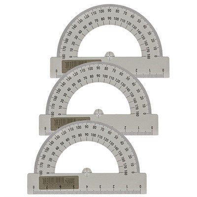 Транспортир 8 см. прозрачный тонированный ТР-6016 - фото 69851421