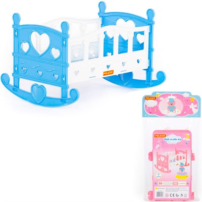 Кроватка-качалка для куклы №2 62062 П-Е /12/ - фото 69857658