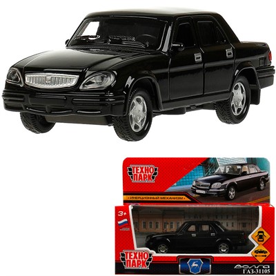 Модель 3110-12-BK ГАЗ -31105 «Волга» 12 см, двери, багаж, инерц, черный Технопарк  в коробке /72/ - фото 69858106