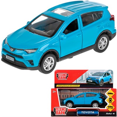 Модель RAV4-BU TOYOTA RAV4 синий Технопарк  в коробке - фото 69860098