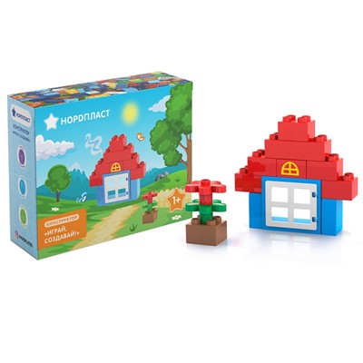 Конструктор Играй, Создавай Избушка 14 дет. 480611 Норд /12/ - фото 69860134