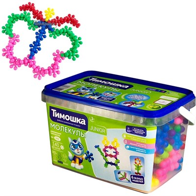 Конструктор Молекулы 140 деталей ТМ "ТИМОШКА" - фото 69860242